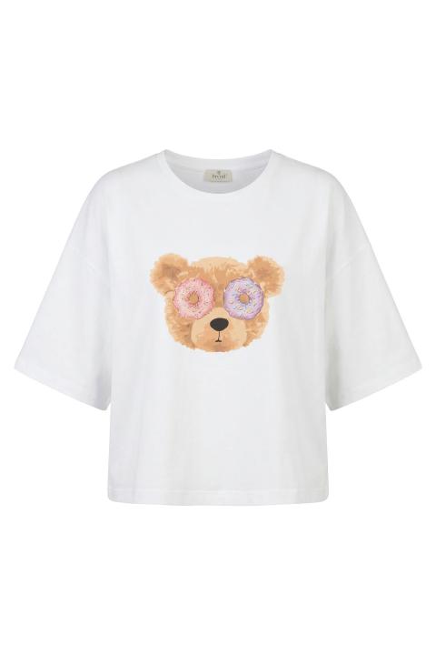 T-shirt crop Teddy bianco - Primavera Estate 2026 | Brend