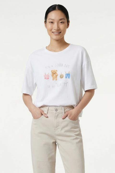 T-shirt crop Spring bianco - Primavera Estate 2026 | Brend