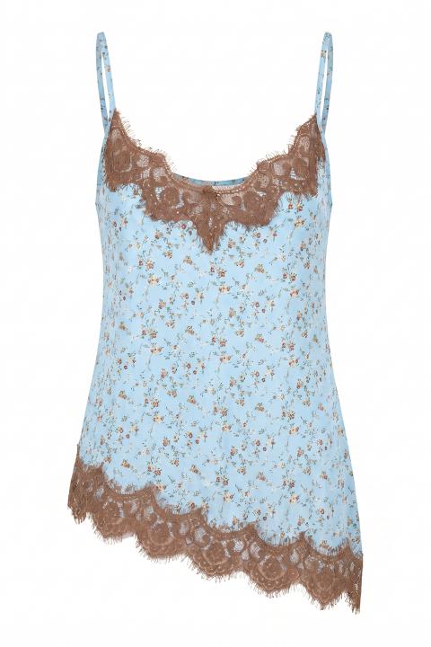 Top asimmetrico pizzo prov.azzurro - Primavera Estate 2026 | Brend