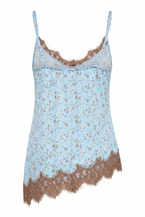 Top asimmetrico pizzo prov.azzurro - Primavera Estate 2026 | Brend