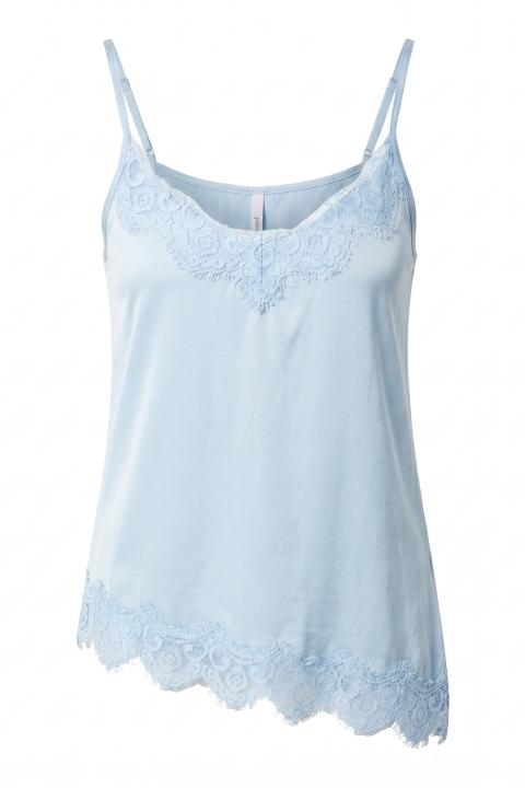 Top asimmetrico pizzo celeste - Primavera Estate 2026 | Brend