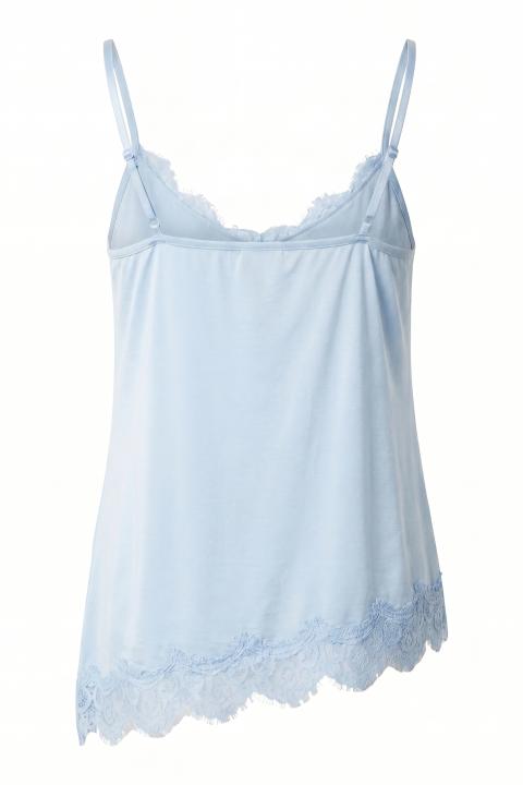 Top asimmetrico pizzo celeste - Primavera Estate 2026 | Brend