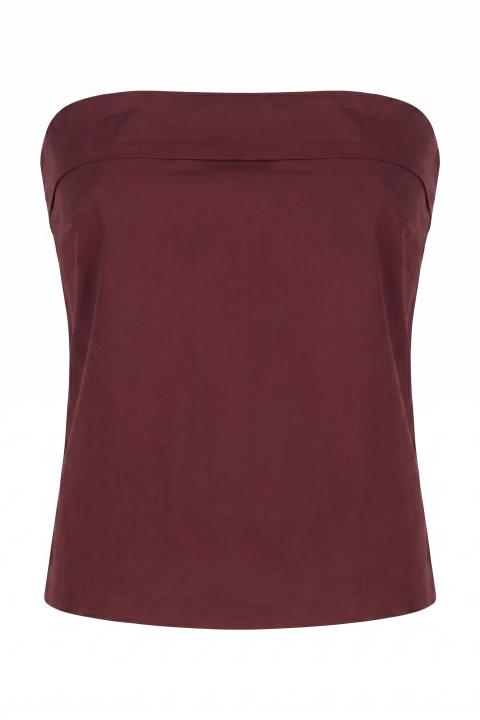Top fascia punto smock vino - Primavera Estate 2026 | Brend