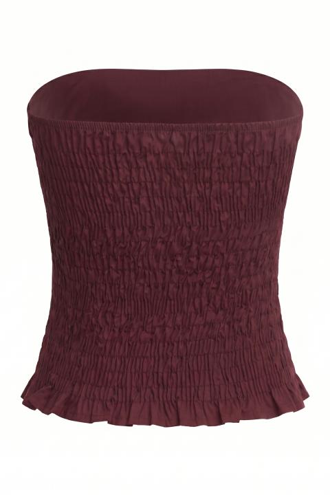 Top fascia punto smock vino - Primavera Estate 2026 | Brend