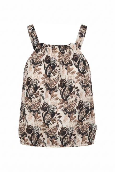 Top laccio dietro paisley nero - Primavera Estate 2026 | Brend