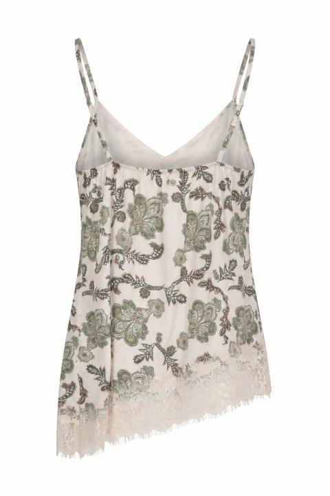 Top pizzo fantasia fiori militare - Primavera Estate 2026 | Brend