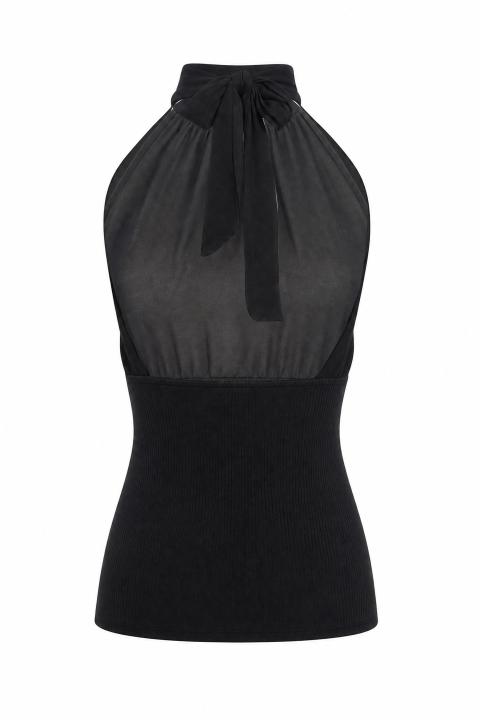 Top costine e georgette nero - Primavera Estate 2026 | Brend