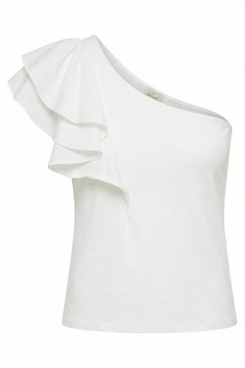Top monospalla volant bianco - Primavera Estate 2026 | Brend