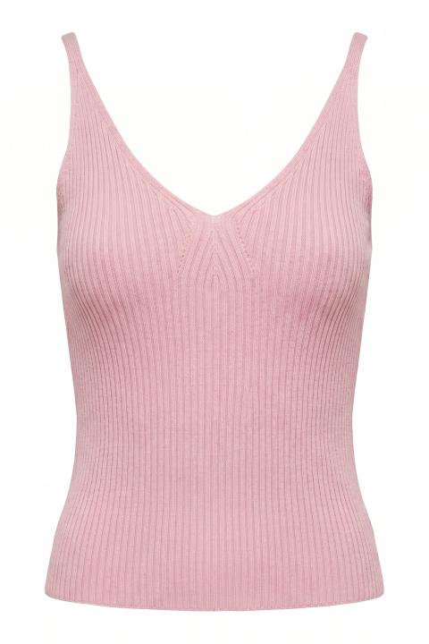 Top bretelline a costine rosa - Primavera Estate 2026 | Brend