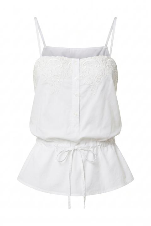 Top scollo pizzo bianco - Primavera Estate 2026 | Brend