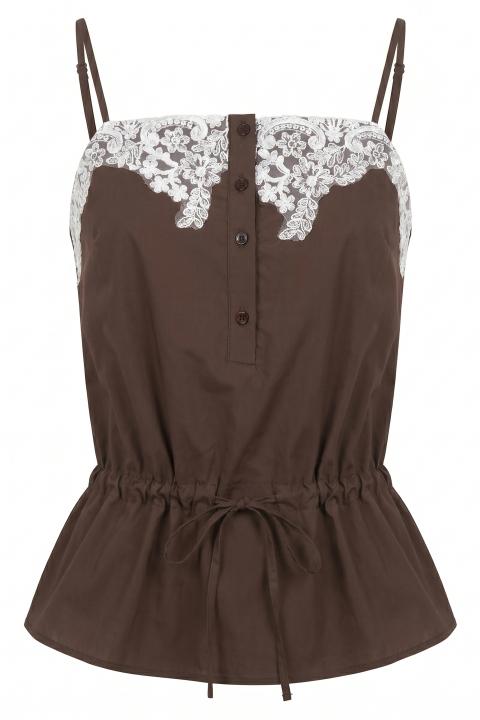 Top scollo pizzo moro - Primavera Estate 2026 | Brend