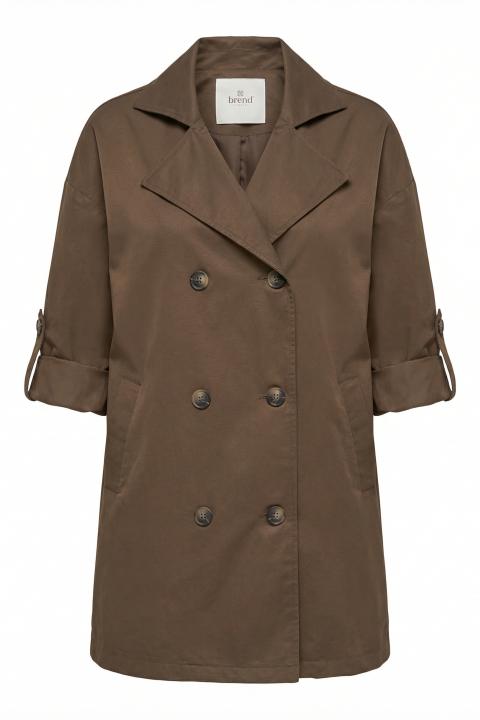 Trench 3/4 doppio petto cacao - Primavera Estate 2026 | Brend