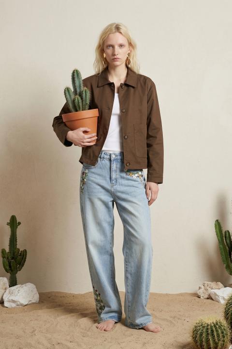 Trench corto 2 bottoni cacao - Primavera Estate 2026 | Brend