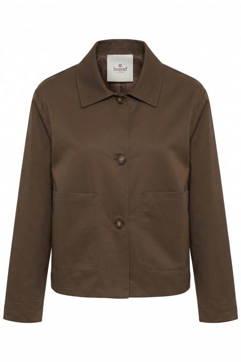 Trench corto 2 bottoni cacao - Primavera Estate 2026 | Brend