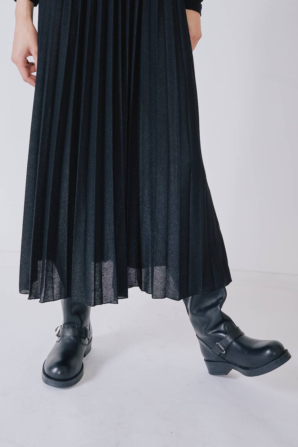 Long-dress in lurex nero - Autunno - Inverno 2022 | Brend